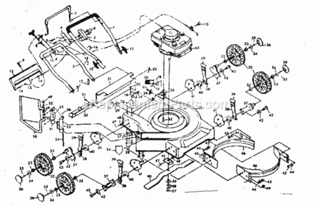 Page A Diagram and Parts List for 917380401  Craftsman Lawn Mower