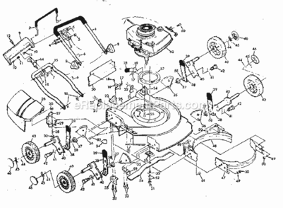 Page A Diagram and Parts List for 917380430  Craftsman Lawn Mower