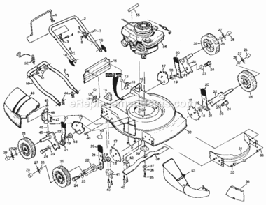 Page A Diagram and Parts List for 917380470  Craftsman Lawn Mower