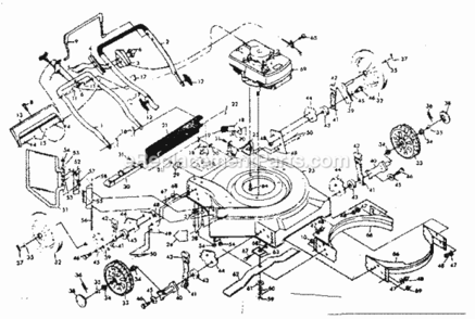 Page A Diagram and Parts List for 917380500  Craftsman Lawn Mower