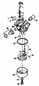 Page B Diagram and Parts List for 917380520  Craftsman Lawn Mower