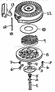Page D Diagram and Parts List for 917380542  Craftsman Lawn Mower