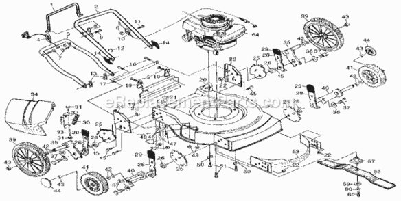 Part Location Diagram of 33073 Craftsman High Wheel Kit