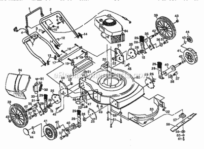 Page A Diagram and Parts List for 917382750  Craftsman Lawn Mower
