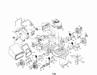 Page A Diagram and Parts List for 917382772  Craftsman Lawn Mower