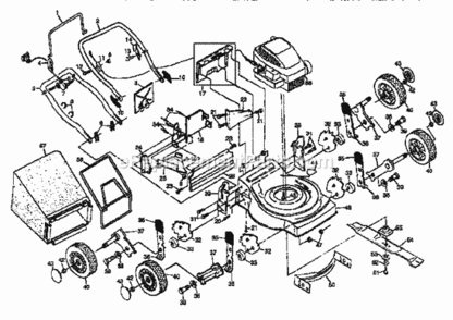 Page A Diagram and Parts List for 917382810  Craftsman Lawn Mower