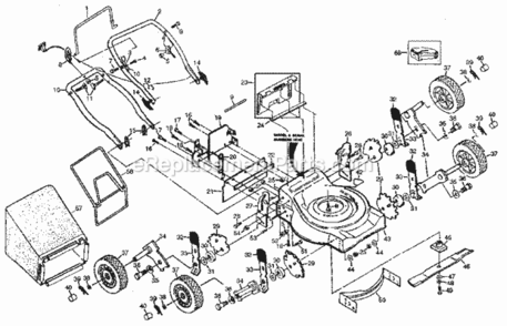 Part Location Diagram of 129051 Craftsman Handle Decal