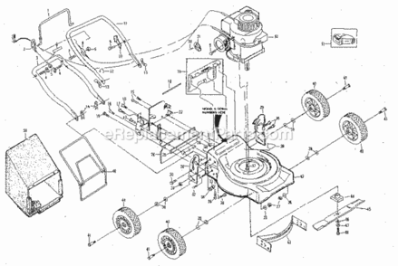 Part Location Diagram of 48189 Generac 8mm I.D. X 24mm Dowel Pin