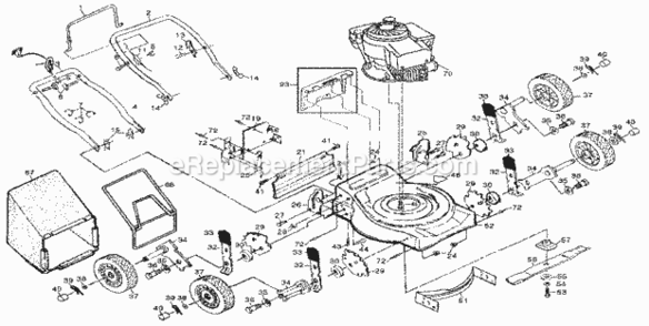 Part Location Diagram of STD541421 Craftsman Locknut 5/16-18
