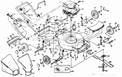 Page A Diagram and Parts List for 917383201  Craftsman Lawn Mower