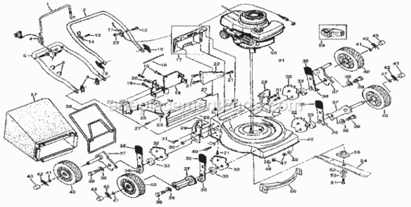 Page A Diagram and Parts List for 917383225  Craftsman Lawn Mower