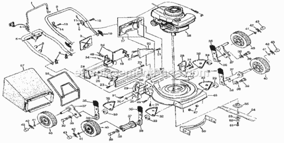 Part Location Diagram of 700751 Craftsman Manual