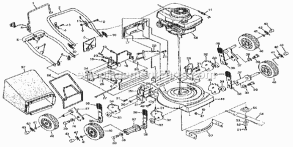 Page A Diagram and Parts List for 917383280  Craftsman Lawn Mower