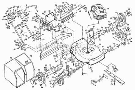 Page A Diagram and Parts List for 917383341  Craftsman Lawn Mower