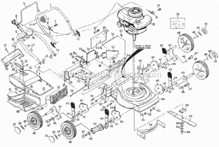 Part Location Diagram of 700094 Craftsman Engine