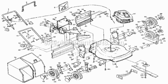 Page A Diagram and Parts List for 917383370  Craftsman Lawn Mower