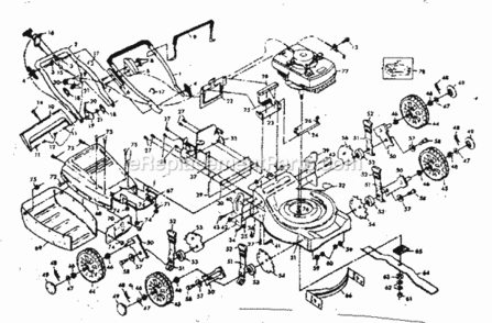 Page A Diagram and Parts List for 917383402  Craftsman Lawn Mower