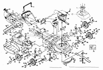 Page A Diagram and Parts List for 917383410  Craftsman Lawn Mower