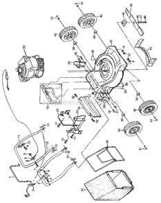 Page A Diagram and Parts List for 917383480  Craftsman Lawn Mower