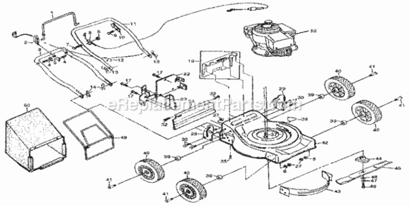 Part Location Diagram of 701887 Briggs and Stratton Front Crank Case