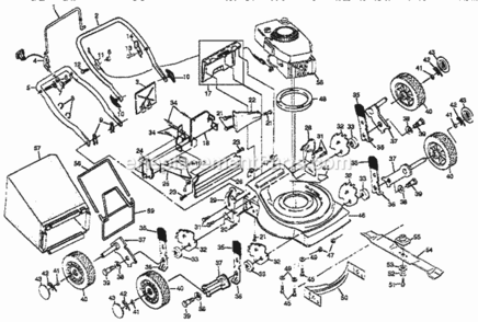 Page A Diagram and Parts List for 917383592  Craftsman Lawn Mower