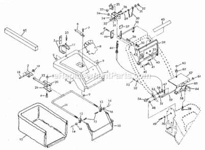 Page B Diagram and Parts List for 917384010  Craftsman Lawn Mower