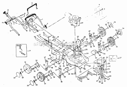 Page A Diagram and Parts List for 917384011  Craftsman Lawn Mower
