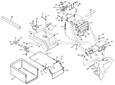Page B Diagram and Parts List for 917384011  Craftsman Lawn Mower