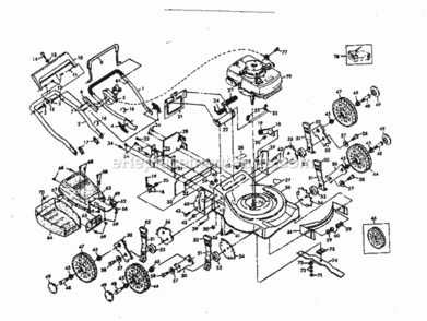 Page A Diagram and Parts List for 917384100  Craftsman Lawn Mower