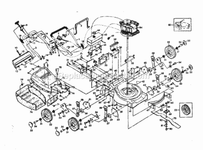 Page A Diagram and Parts List for 917384910  Craftsman Lawn Mower