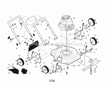 Part Location Diagram of 168164X479 Craftsman Wheel Bracket