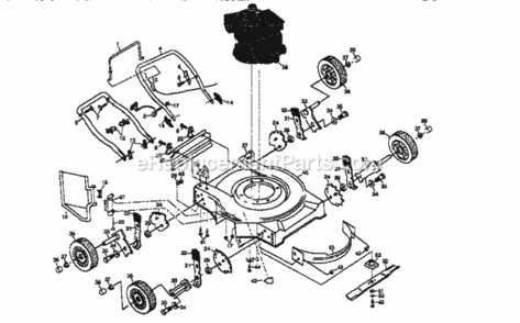 Page A Diagram and Parts List for 917387000  Craftsman Lawn Mower
