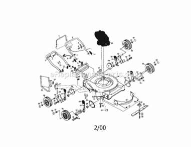 Part Location Diagram of 171089 Craftsman Mower Housing Kit