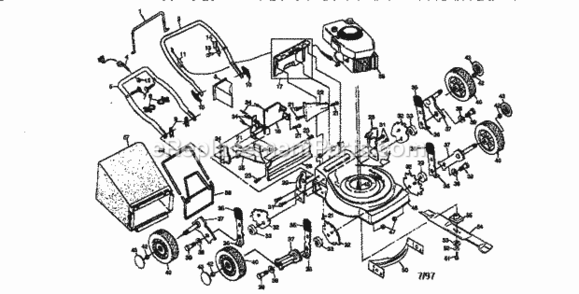 Page A Diagram and Parts List for 917387141  Craftsman Lawn Mower