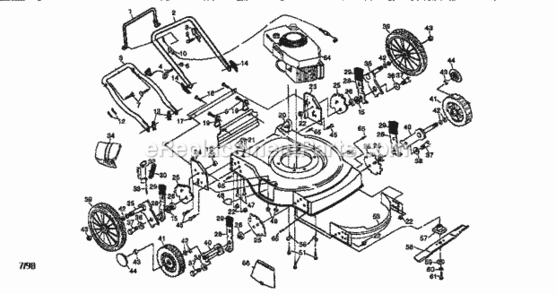 Page A Diagram and Parts List for 917387231  Craftsman Lawn Mower