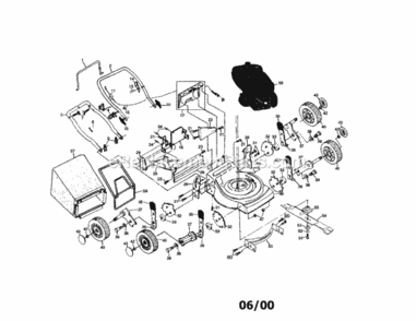 Page A Diagram and Parts List for 917387258  Craftsman Lawn Mower