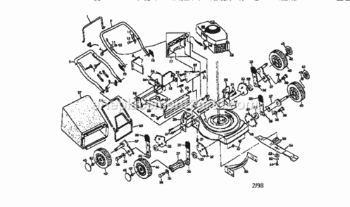 Page A Diagram and Parts List for 917387260  Craftsman Lawn Mower