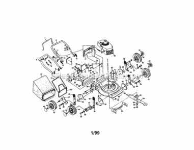 Page A Diagram and Parts List for 917387272  Craftsman Lawn Mower