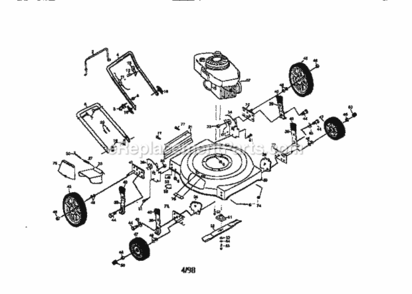 Page A Diagram and Parts List for 917387330  Craftsman Lawn Mower