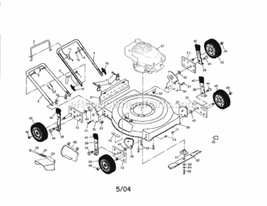 Page A Diagram and Parts List for 917387560  Craftsman Lawn Mower