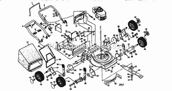 Page A Diagram and Parts List for 917387861  Craftsman Lawn Mower