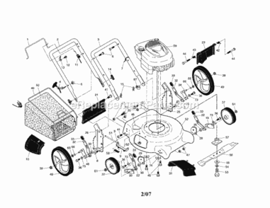 Page A Diagram and Parts List for 917388140  Craftsman Lawn Mower