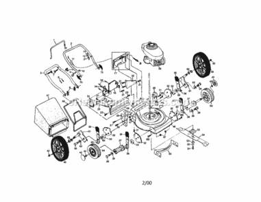 Page A Diagram and Parts List for 917388262  Craftsman Lawn Mower
