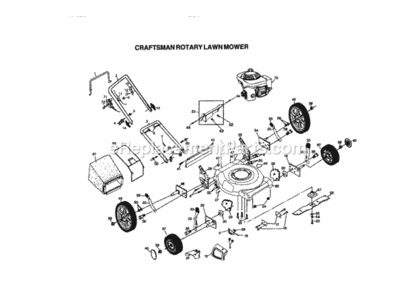 Page A Diagram and Parts List for 917388320  Craftsman Lawn Mower
