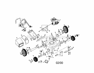 Page A Diagram and Parts List for 917388321  Craftsman Lawn Mower