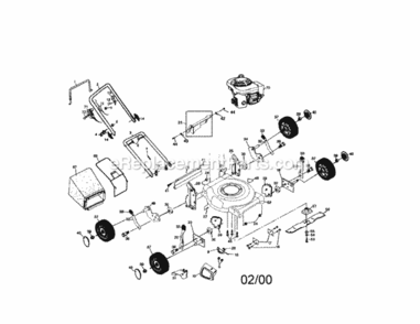 Page A Diagram and Parts List for 917388330  Craftsman Lawn Mower