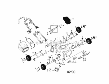 Page A Diagram and Parts List for 917388350  Craftsman Lawn Mower