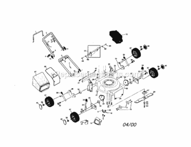 Page A Diagram and Parts List for 917388351  Craftsman Lawn Mower