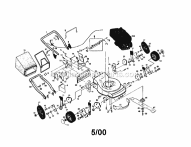Page A Diagram and Parts List for 917388370  Craftsman Lawn Mower