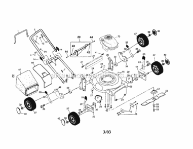 Part Location Diagram of 583111401 Craftsman Bail.Flat.Mz